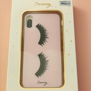 Casery iPhone X Pink Eyelash Case